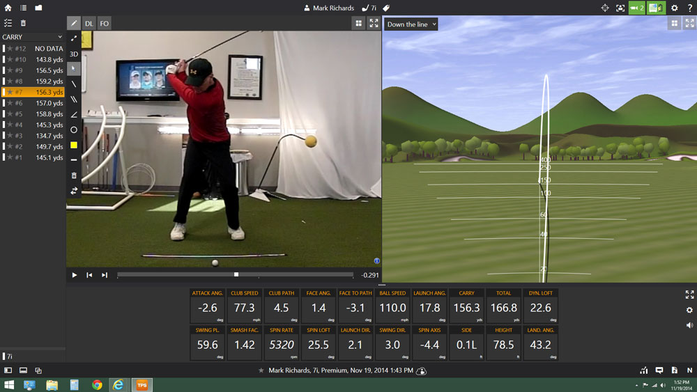 trackman swing analysis